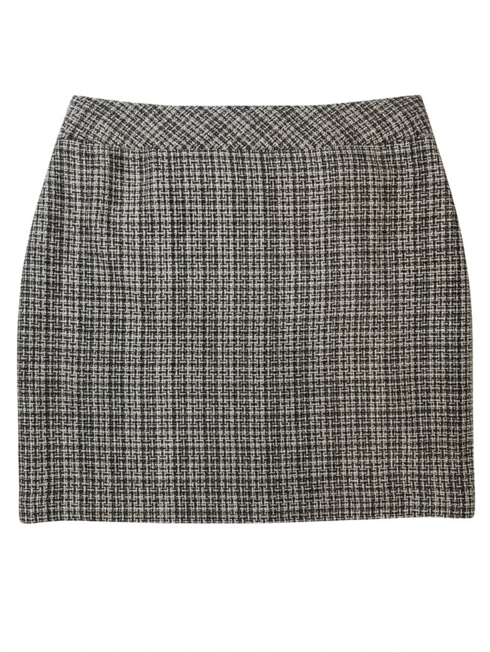 Tres You Tweed Pencil Skirt Above Knee Length Black White Plus Size 16